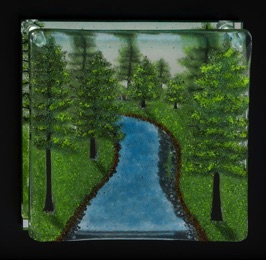 Winding River with Pines
10" x 10"
$300